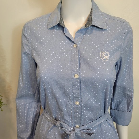 Tommy Hilfiger polka dot shirt dress XS - Picture 2 of 6